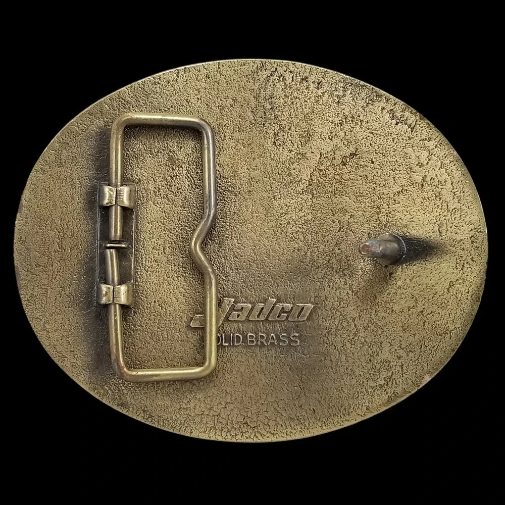 Jadco Brass NRA Life Member Belt Buckle Second Amendment Right to Keep Bear Arms